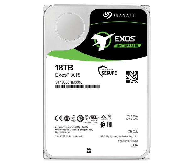 SEAGATE Dysk Exos X18 18TB 4Kn SATA 3,5 ST18000NM000J - 590573 - zdjęcie 4